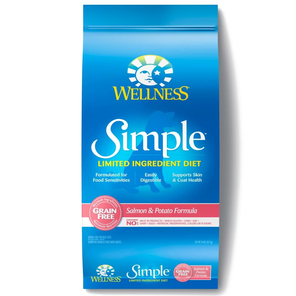 Wellness Simple Grain Free Natural Limited Ingredient Diet Salmon and Potato Recipe Dry Dog Food Derry NH Dover NH Woofmeow Family Pet Center