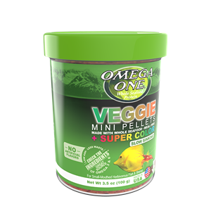 Omega One® Slow-Sinking Veggie Mini Pellets (3.5 oz)