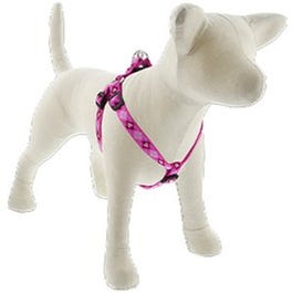 Step-In Dog Harness, Non-Restrictive, Puppy Love, 3/4 x 15 to 21-In.