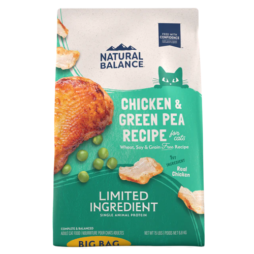 Natural Balance L.I.D. Limited Ingredient Grain Free Chicken & Green Pea Recipe Dry Cat Food