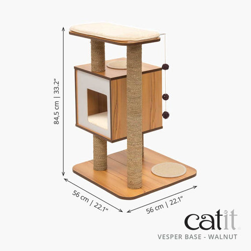 Catit Vesper Base – Walnut (1 count)