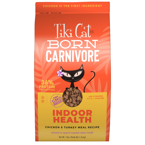 Tiki Cat® Born Carnivore® Indoor Health Chicken & Turkey Meal Recipe (3 lb)