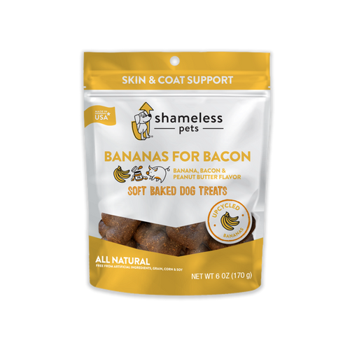 Shameless Pets Bananas for Bacon Soft Baked Dog Treats (6 oz)