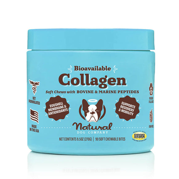 Natural Dog Company Collagen Supplement Soft Chews (90 Count)