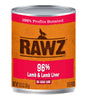 Rawz 96% Lamb & Lamb Liver Dog Food