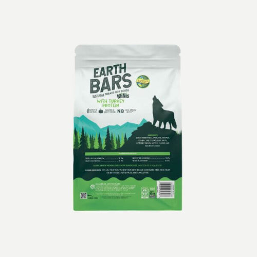 Earthborn Holistic EarthBars Minis Turkey & Barley & Pumpkin Dog Treats (10 oz)