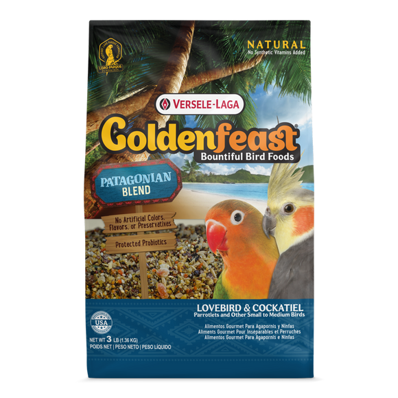 Goldenfeast Patagonian Blend for Lovebird & Cockatiel (3 lb)