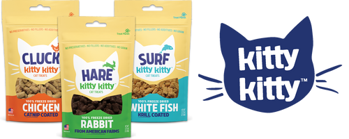 Treat Planet Kitty Kitty Surf 100% Freeze Dried White Fish Cat Treat with Krill Coating (0.6 oz)