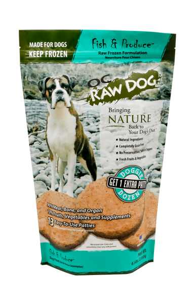 OC Raw Dog Frozen Fish Produce Patty