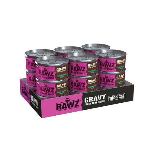 Rawz Gravy Tuna & Mackerel Wet Cat Food (3 oz)