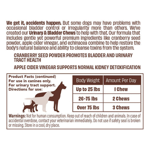 Natural Dog Company Urinary & Bladder Supplement (90 Soft Chews)