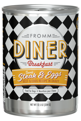 Fromm Diner Breakfast Sam's Steak & Eggs Beef & Eggs Recipe in Gravy for Dogs (12.5 oz)
