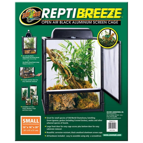 REPTIBREEZE OPEN AIR ALUMINUM SCREEN CAGE (18X18X36 IN)