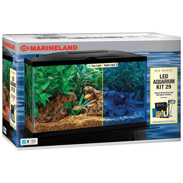 MARINELAND LED AQUARIUM KIT BIO WHEEL 29 GAL 30X12X18 Derry NH Dover NH Woofmeow Family Pet Center