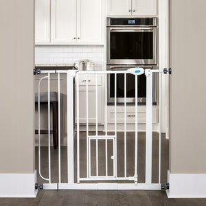 Walk thru outlet pet gate