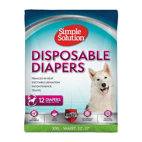 Simple Solution Disposable Female Dog Diapers - XXL