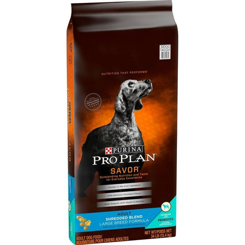 Purina Pro Plan Savor Adult Shredded Blend Large Breed Formula Dry Dog Food