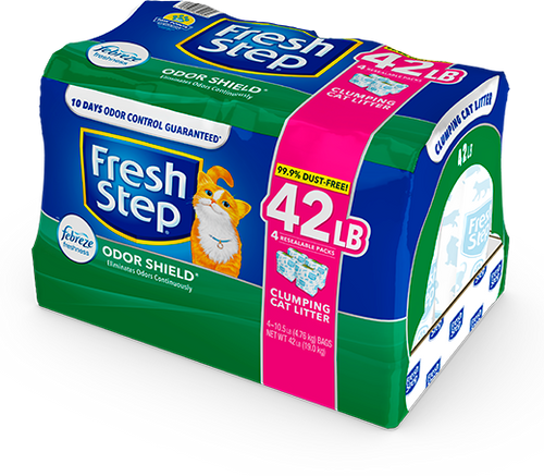 ODOR SHIELD SCENTED LITTER WITH THE POWER OF FEBREZE