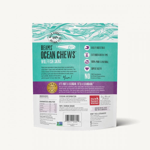 The Honest Kitchen BEAMS Grain Free Small Ocean Chews Wolffish Skin Dog Treats