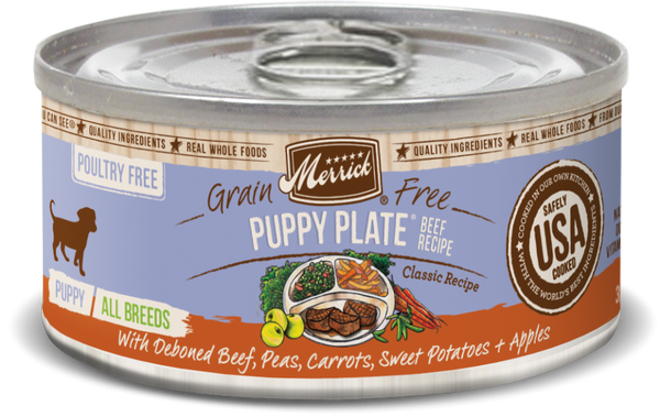 Merrick canned puppy outlet food