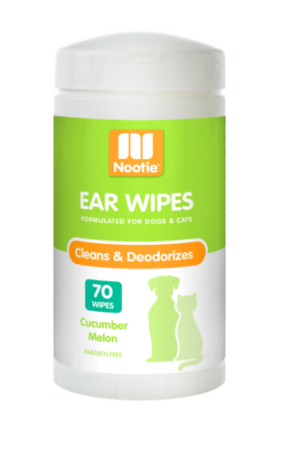 Nootie Cucumber Melon Ear Wipes For Dogs & Cats