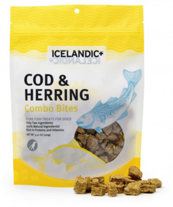 Icelandic+ Cod & Herring Combo Bites Fish Dog Treats