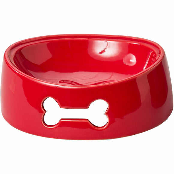 Ethical Products BAILEY BONE DISH 6″ RED