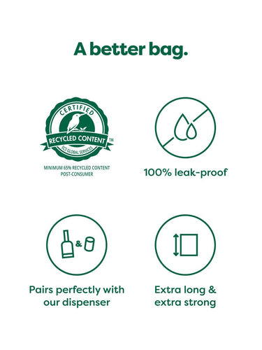 Earth Rated Poop Bags on Refill Rolls Unscented (Single Roll/15 Ct)