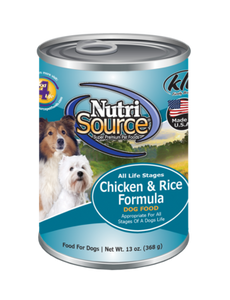 NutriSource Pet Foods Adult Chicken & Rice Formula Healthy Wet Dog Food