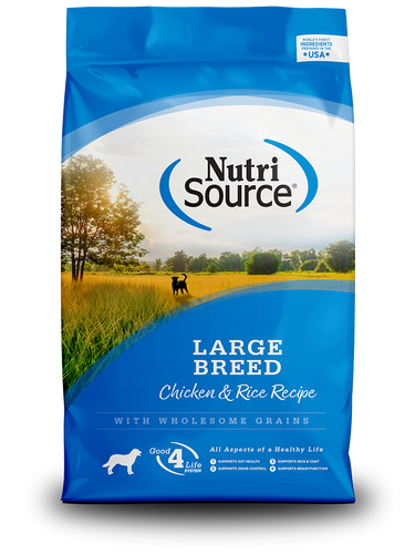 KLN NutriSource Large Breed Chicken Rice Recipe Dry Dog Food