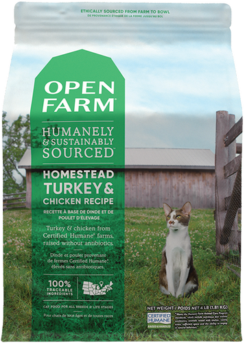 Open Farm Homestead Turkey & Chicken Dry Cat Food