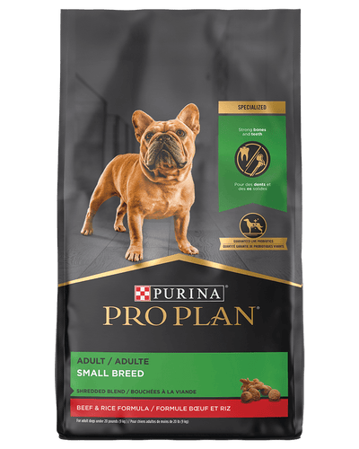 Purina Pro Plan Pro Plan Small Breed Shredded Blend Beef & Rice Dry Dog Food (18 lbs)