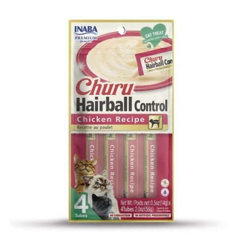 Inaba Churu Hairball Control Chicken Recipe Cat Treat