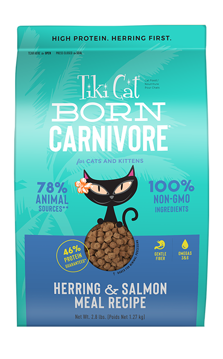 Tiki Cat® Born Carnivore™ Herring & Salmon (2.8 lb)