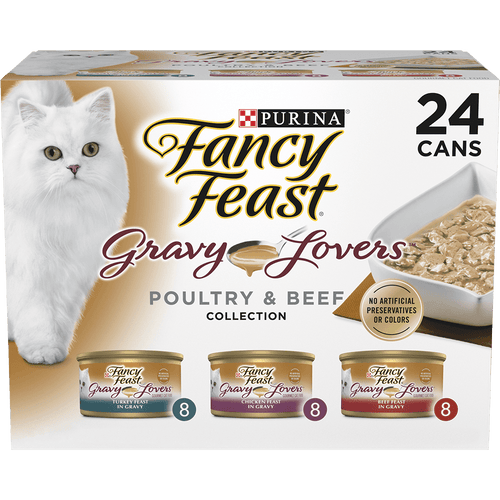 Purina Fancy Feast Gravy Lovers Poultry and Beef Gourmet Wet Cat