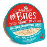 Stella & Chewy's Lil' Bites Savory Stews Chicken & Salmon Dinner in Broth