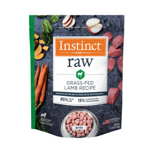 Instinct Raw Frozen Bites Grass-Fed Lamb Recipe Dog Food
