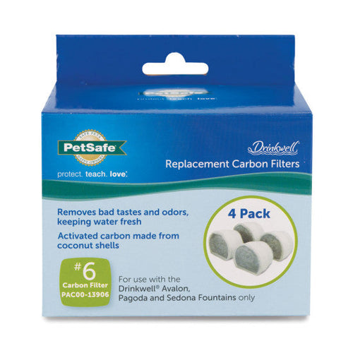Drinkwell® Carbon Replacement Filters, 4-Pack