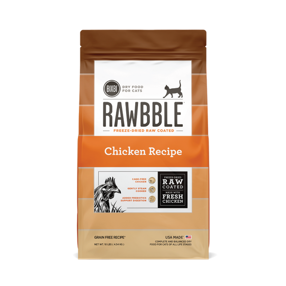 Bixbi Rawbble® Dry Food for Cats – Chicken Recipe
