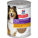 Hill's® Science Diet® Adult Sensitive Stomach & Skin Chicken & Vegetable Entrée dog food