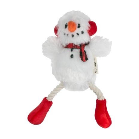 Tall Tails  Snowman Pull-Through Rope Tug Dog Toy